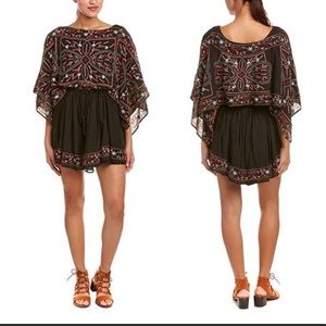 Free People Sheer Frida Embroidered Dress